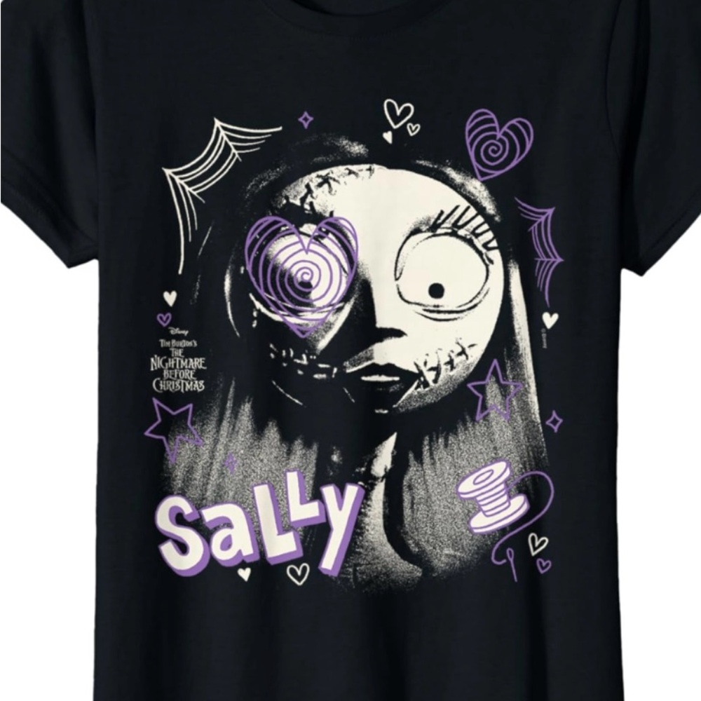Disney Black and Purple Sally Tee